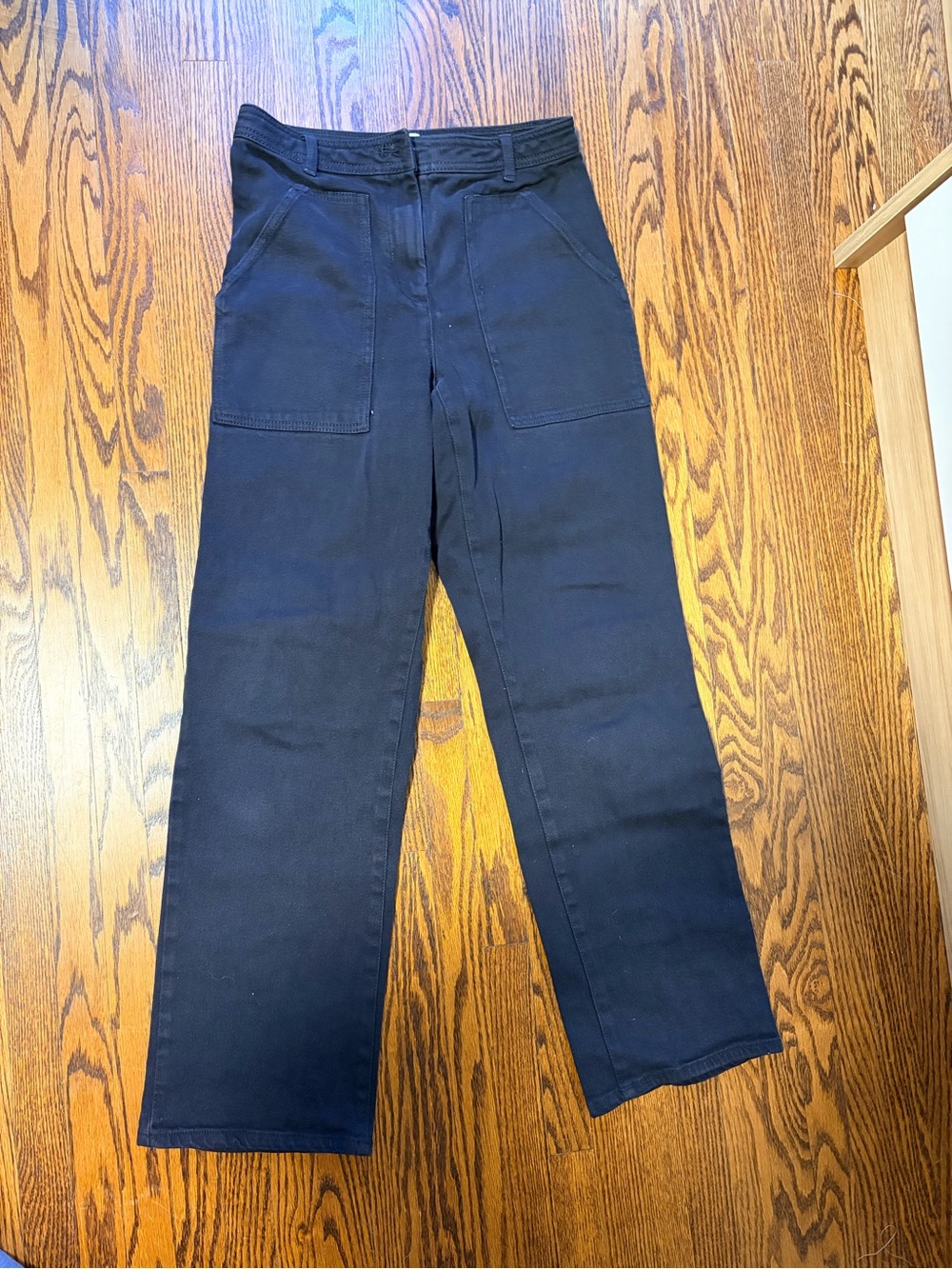 Wilfred Navy High-Rise Utility Trousers